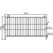 Mobile fence | 'Profi' | Element without hook and eye | width: 2,20 m, height: 1,20 m